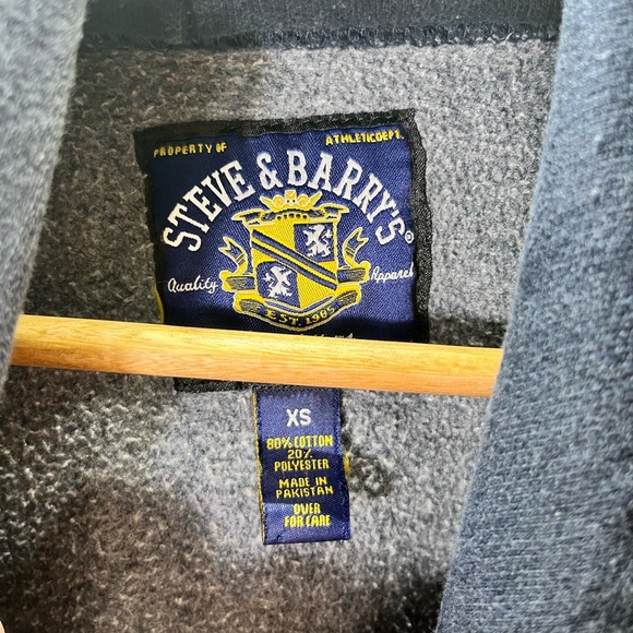 Pittsburgh Pitt University Steve & Barry’s Hoodie Men’s XS Navy Collegiate 2269 - Picture 3 of 7